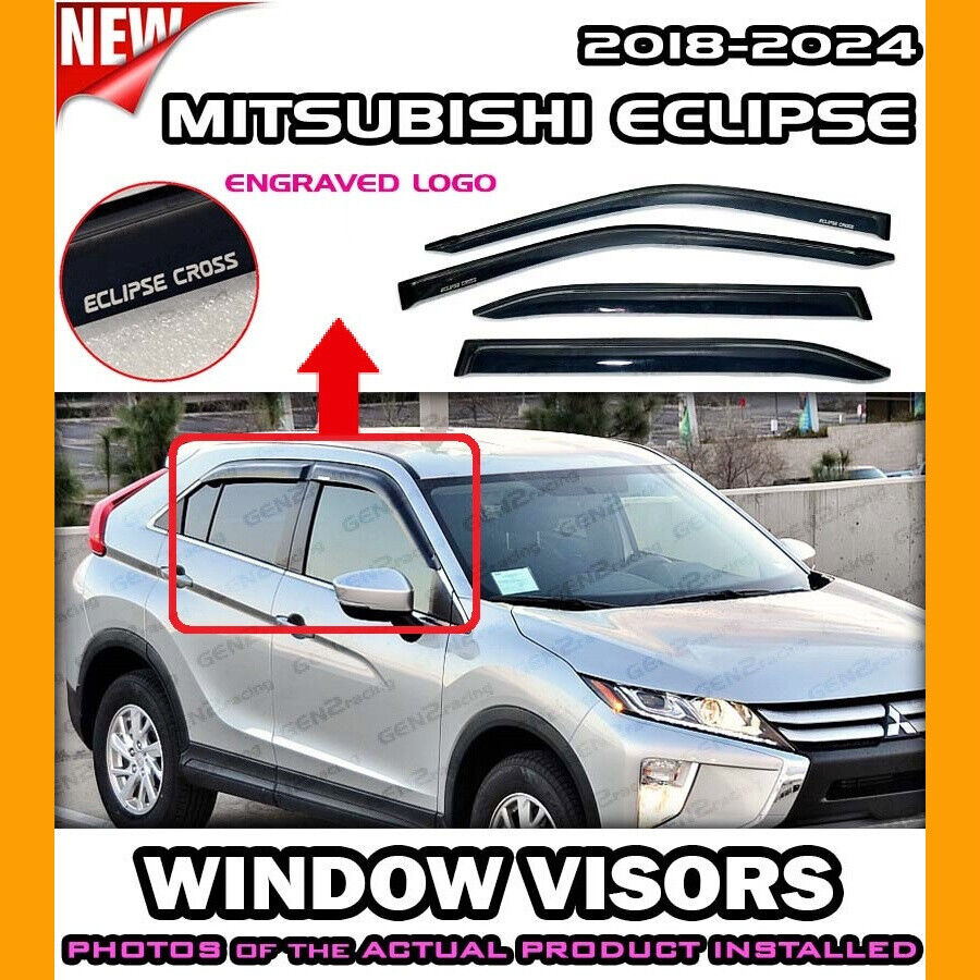 WINDOW VISORS for Mitsubishi Eclipse Cross / DEFLECTOR RAIN GUARD VENT SHADE