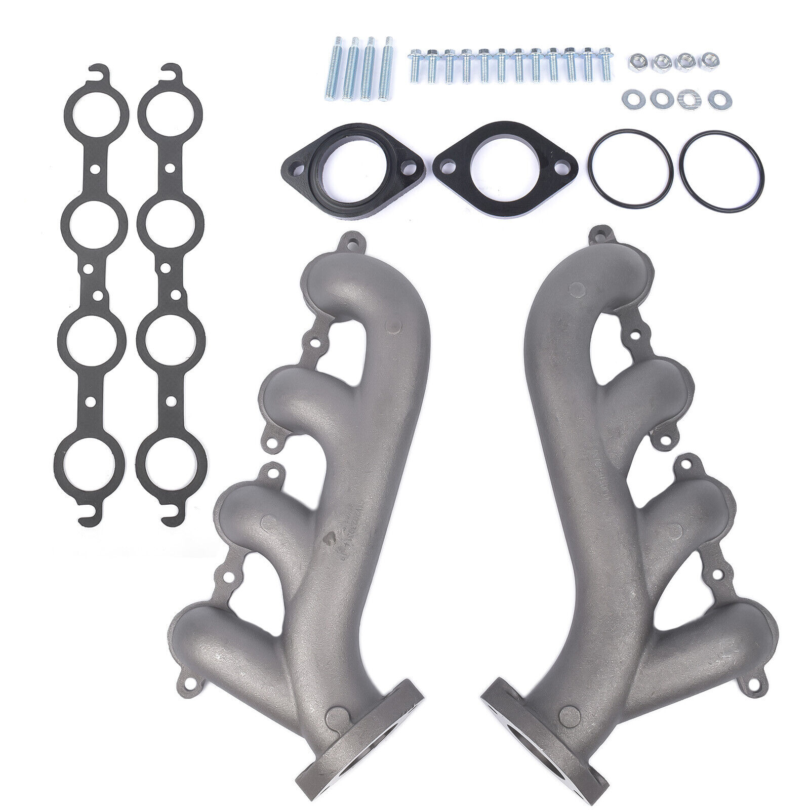 LS Swap Cast Iron Exhaust Manifold w/ Gasket Fits for Chevrolet 4.8L 5.3L 6.0L