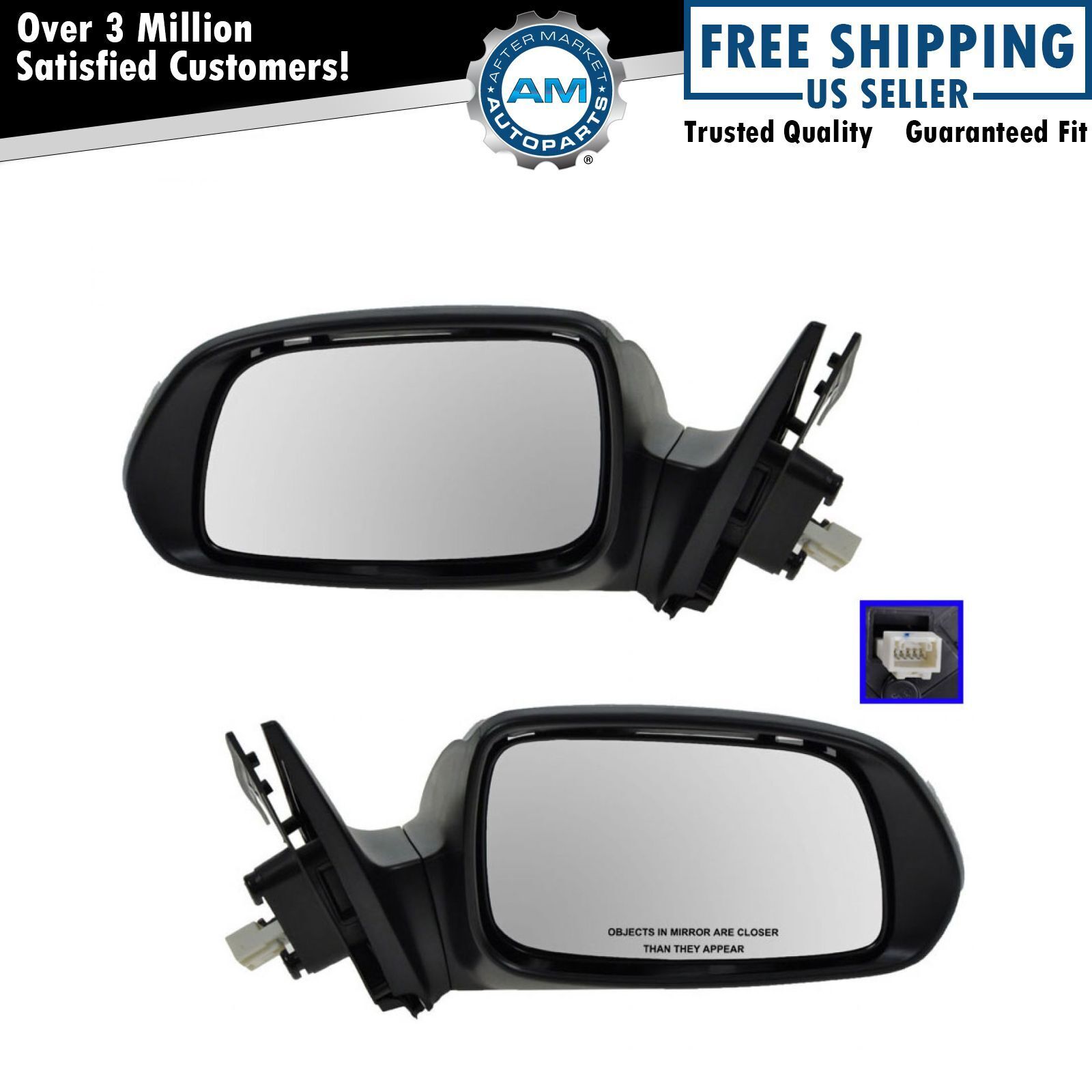Power Side View Mirrors w/ Turn Signal Pair Set NEW for 05-10 Scion tC