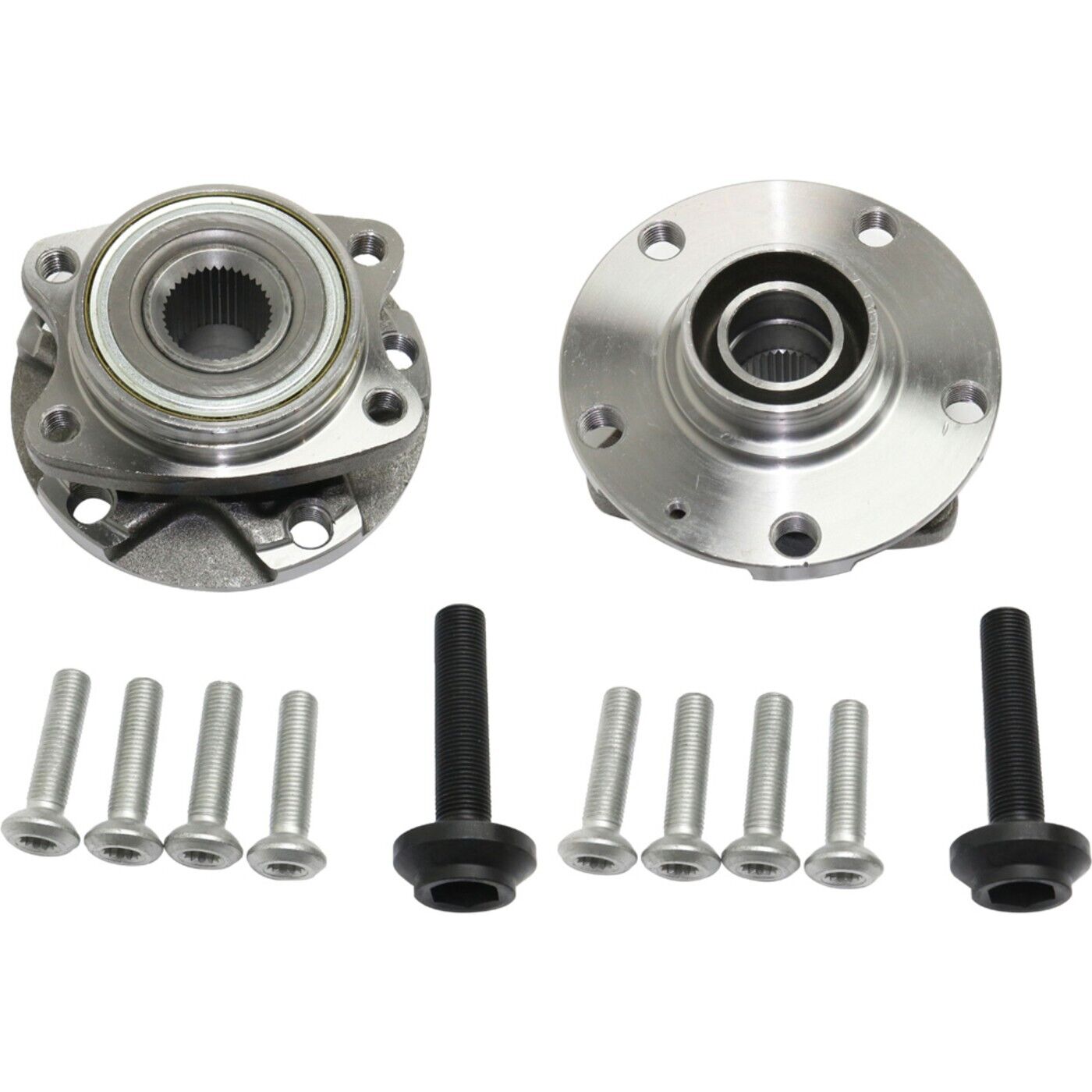 Wheel Hubs Set of 2 Front Driver & Passenger Side Left Right for Audi A4 A6 Pair