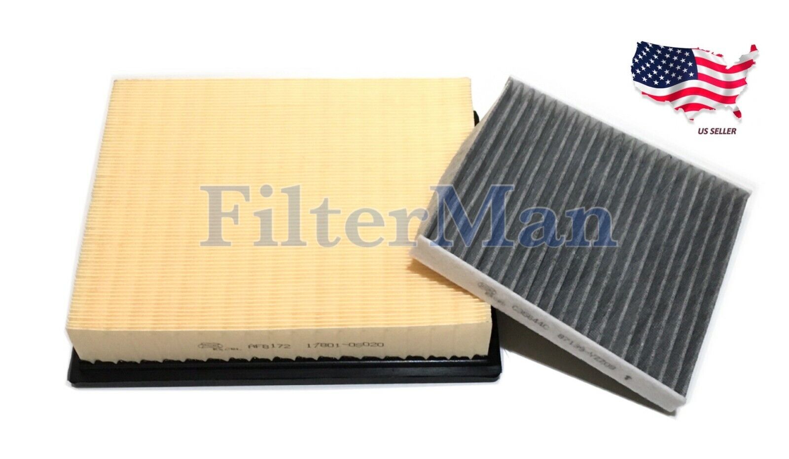 Engine And Carbonized Cabin Air Filter For 2016-2020 Toyota Tacoma V6 US Seller
