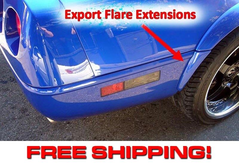 1984 -1996 C4 Grand Sport Corvette Export Fender Flare *Extensions* - Ships FREE