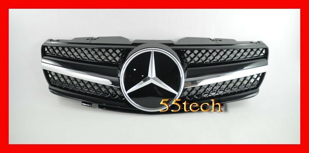 Mercedes R230 Grill SL500 SL600 SL55 2003 2004 2005 2006 grille Benz Front ✅ ✅ ✅