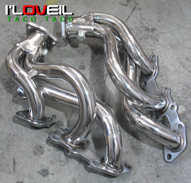 2x Stainless Steel 3-1 Exhaust Header Manifold For 1990-1996 Nissan 300ZX Z32 NA