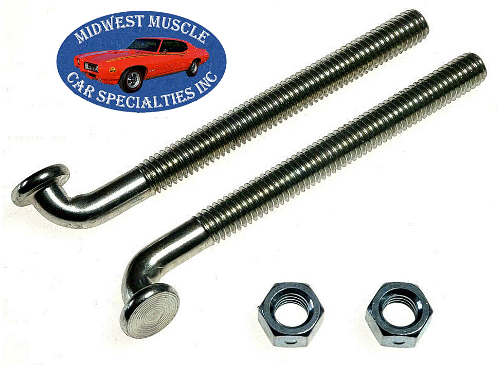 Fuel Gas Tank Strap J Bolts For Cuda Duster GTX Road Runner Belvedere Scamp A59