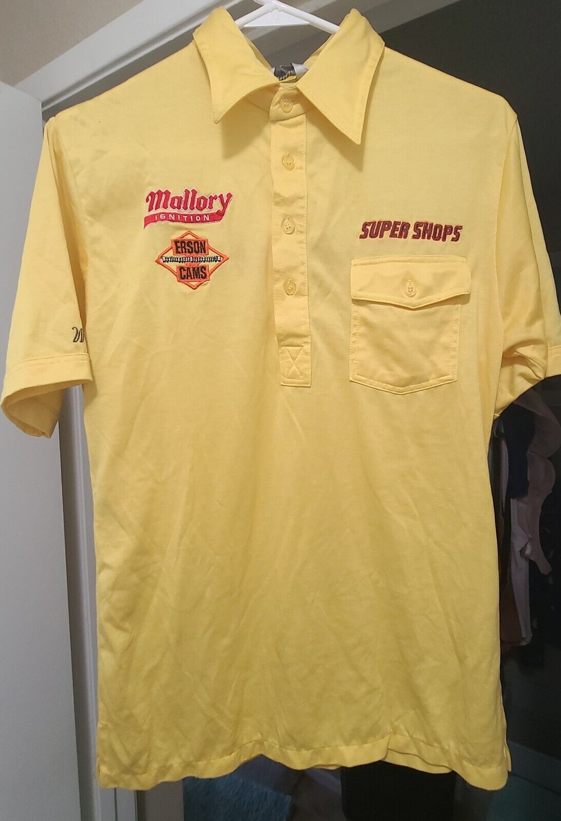 1985 1986 Big Daddy Don Garlits Super Shops Pit Crew Polo Shirt Erson Mallory 