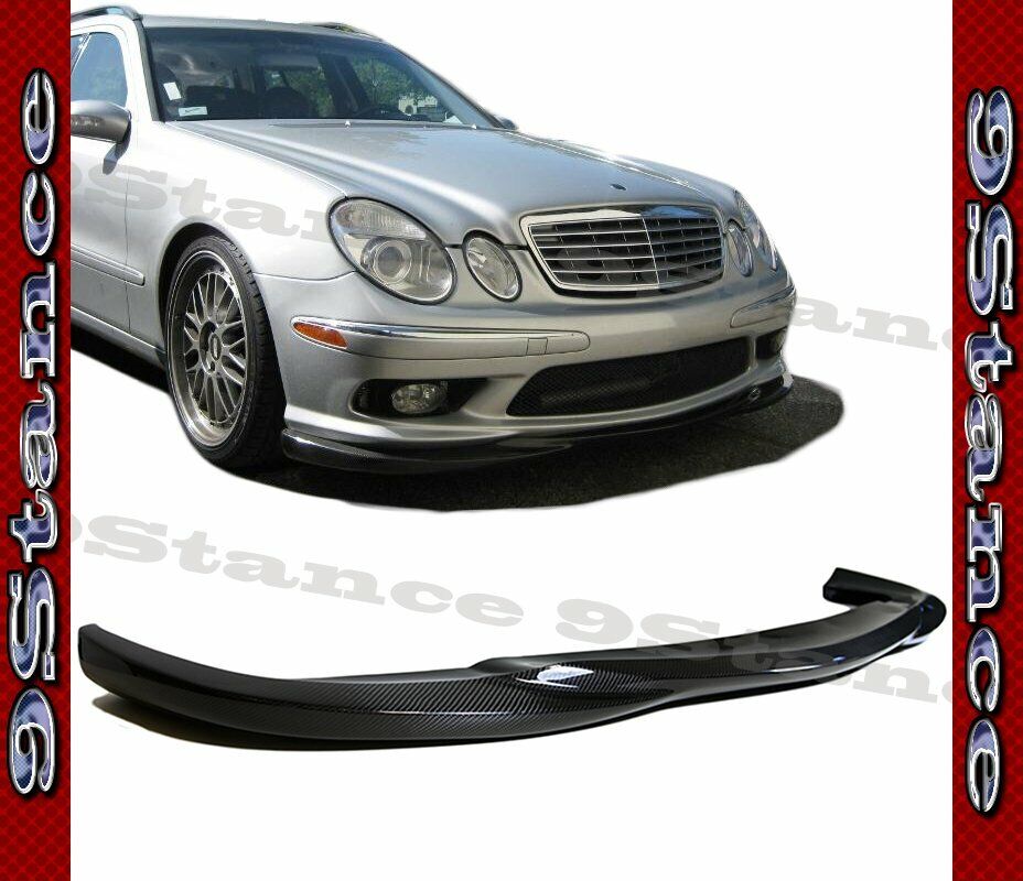 GH Style CFRP Carbon Fiber Drill on Front Lip For 03-06 W211 E55AMG Bumper ONLY