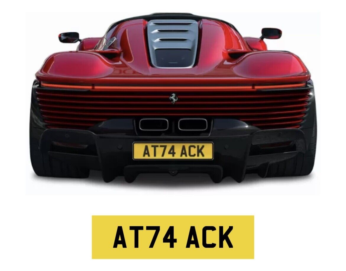 ATTACK Non Dateless Number Plate Zonda Supercar Fast Cherished Registration