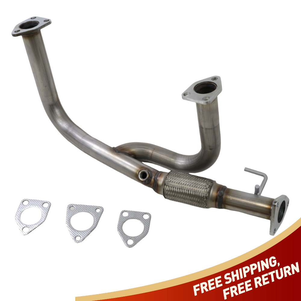Stainless Steel Front Flex Exhaust Pipe fits 2001-2002 MDX 2003-2004 Pilot 3.5L