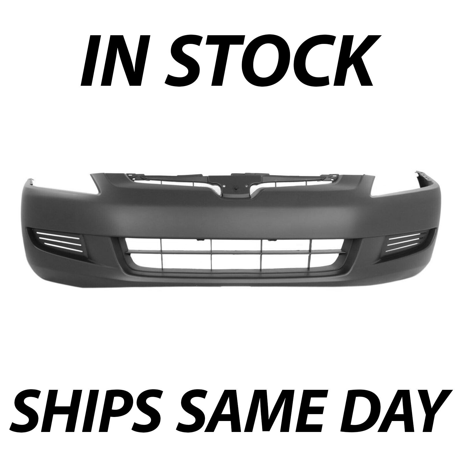 NEW Primered - Front Bumper Cover Fascia for 2003 2004 2005 Honda Accord Coupe