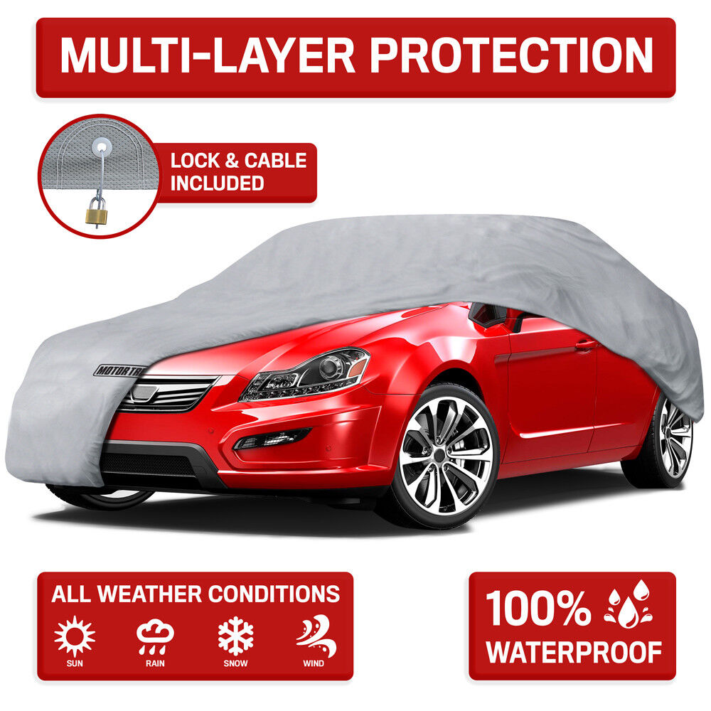 5-Layer Outdoor Car Cover for Ford Mustang 1965-2004 Dust Rain Snow WaterProof
