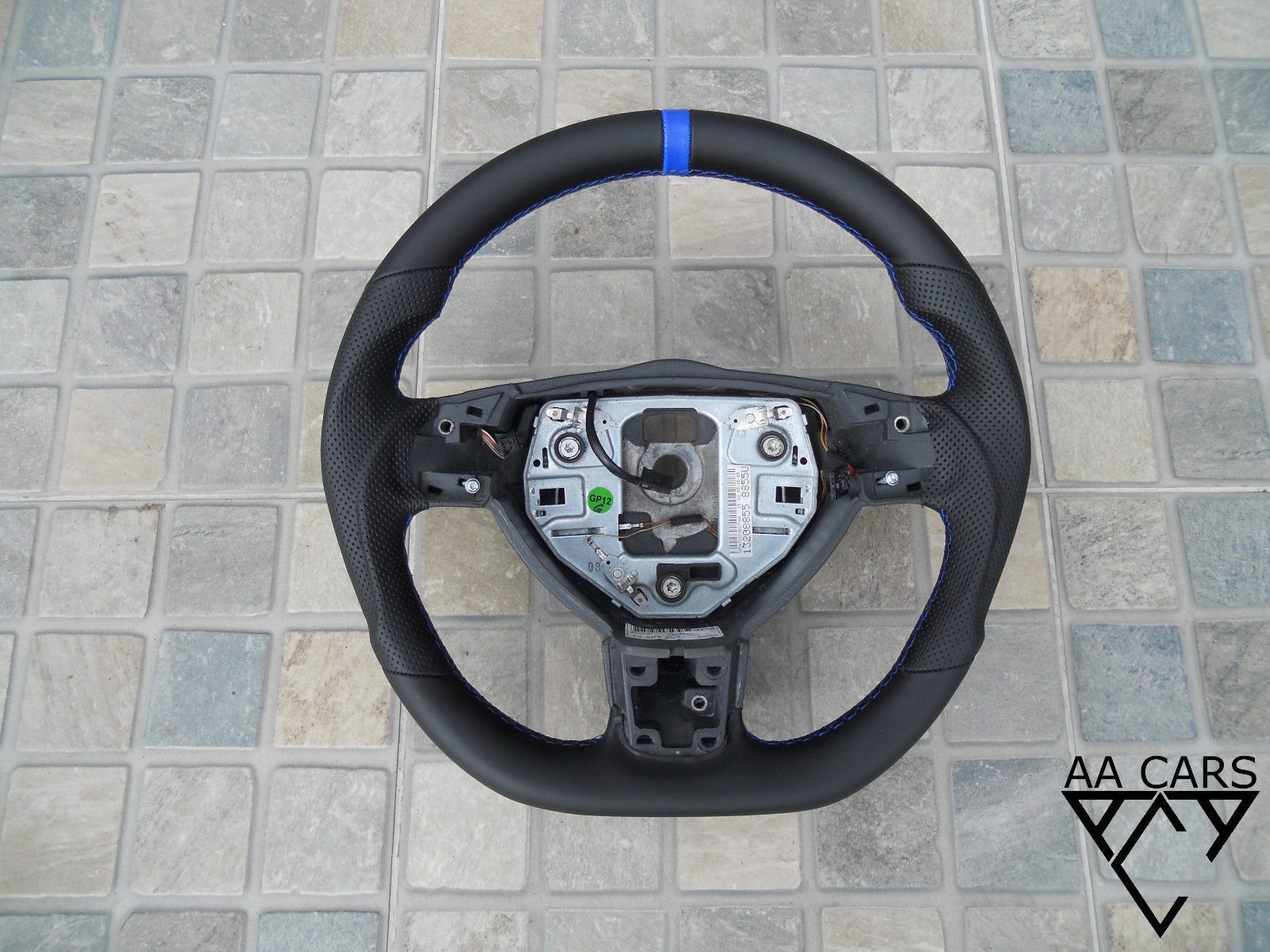 Steering Wheel Opel Astra H III OPC Sport Leather Flat Bottom 