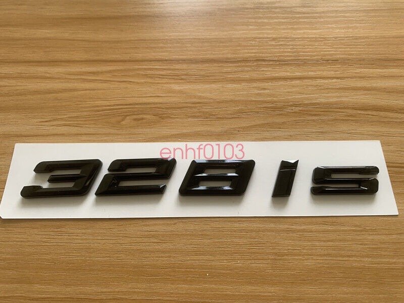 Gloss Black 3D ABS Letters Trunk 328is Emblem Rear Badge for BMW 2017-2022 328is