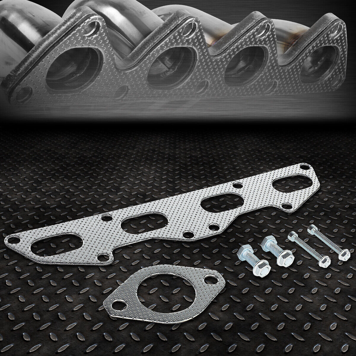 FOR 95-99 ECLIPSE TALON 2.0 NON-TURBO EXHAUST MANIFOLD HEADER GASKET SET W/BOLTS