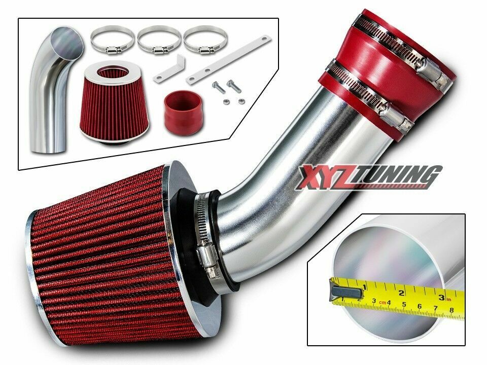 RED Short Ram Air Intake + Filter For 98-03 CLK/E/ML 320/98-02 E 430/97 E 420