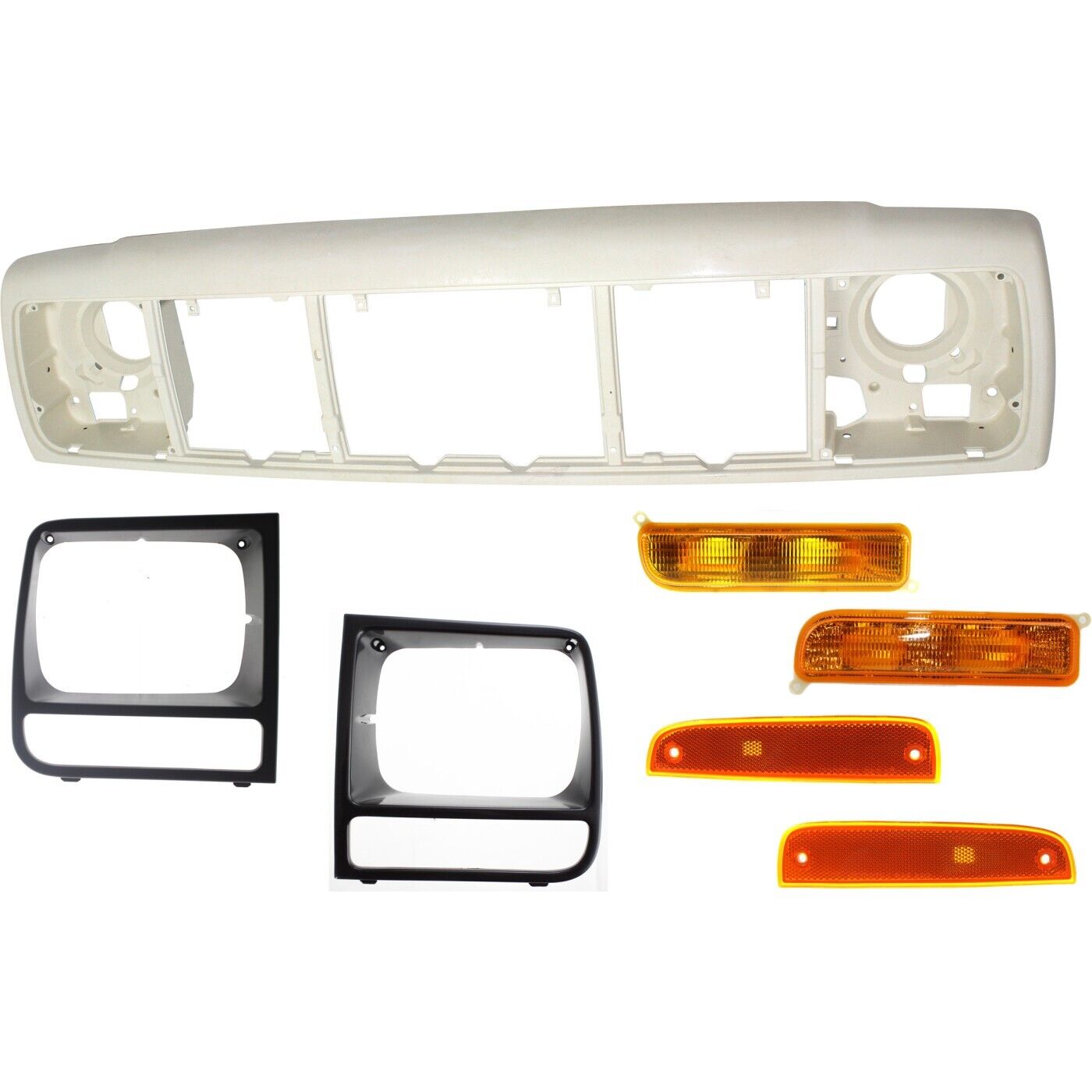 Header Panel Set For 1997-2001 Jeep Cherokee Classic Country Limited SE Sport