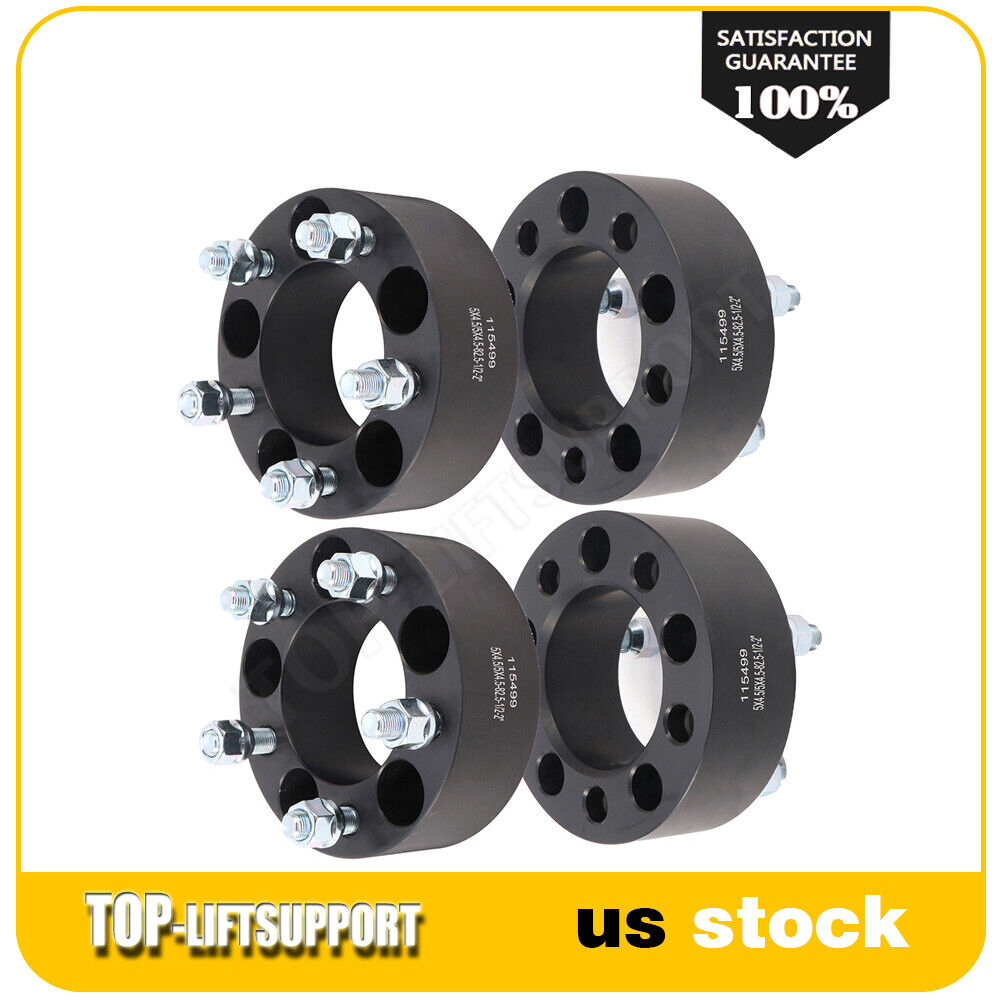 4x 2 Inch 5x4.5 5x114.3 Wheel Spacers For Ford Ranger Mustang Edge Jeep Wrangler