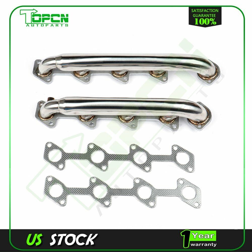 For 03-07 Ford  F250 F350 Stainless Performance Headers Manifolds SS