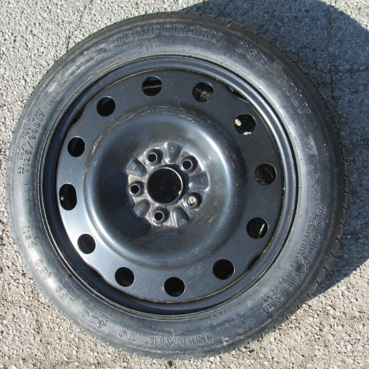2005 2006 2007 Ford Freestyle Compact Space Saver Spare Tire Wheel 135/90D17