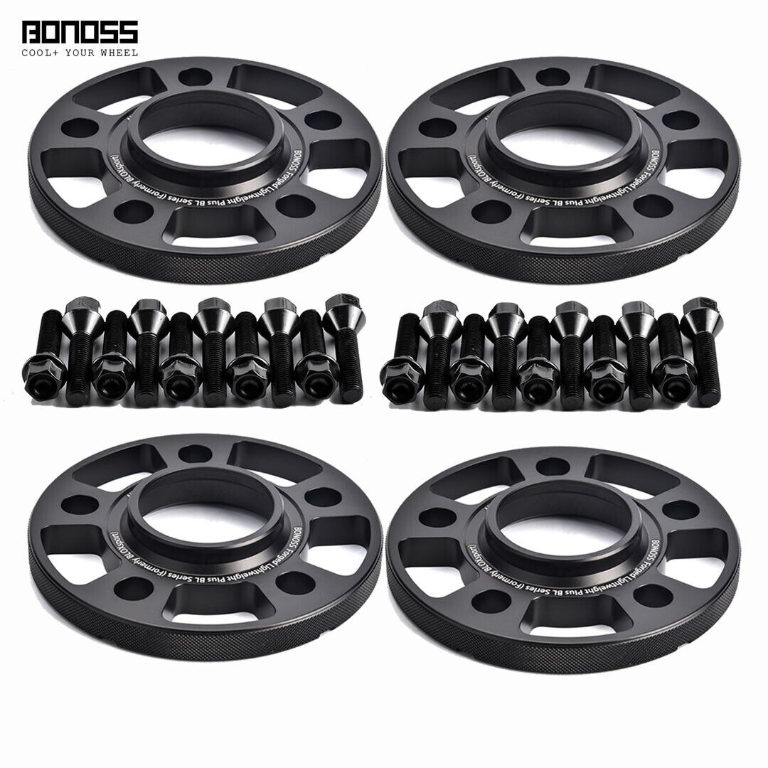4x 10mm W/ Bolts Black Wheel Spacers for BMW 320i 323i 323is 323ti 325 325Ci