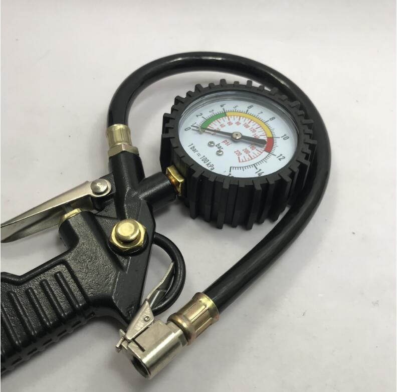 Air Tire Pressure Gauge (High Accuracy) with Inflator (Up to 220 PSI) Mechanical