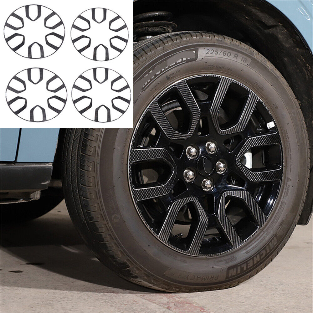 For Ford Maverick 2022+ Wheel Tire Hub Full Set Decorative Cover Carbon Fiber×24