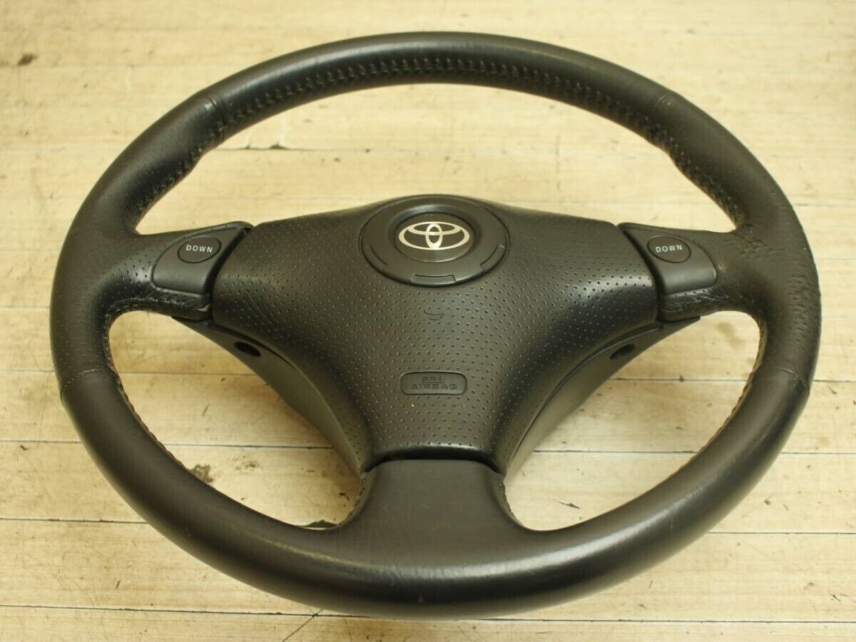 TOYOTA MR-S MR2 genuine steering wheel leather ZZW30 Celica Used JDM #3