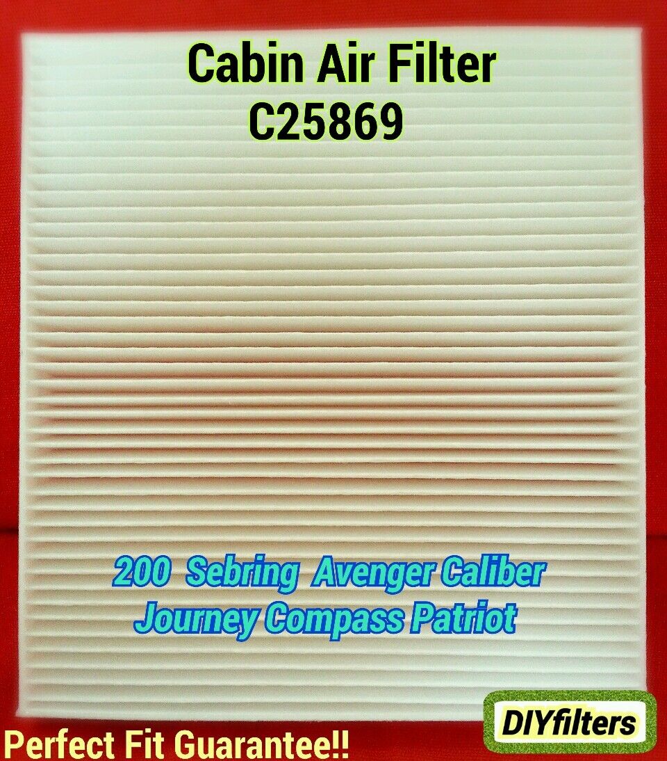 C25869 Sebring Avenger Caliber Journey Compass Patriot Cabin Air Filter CF10729