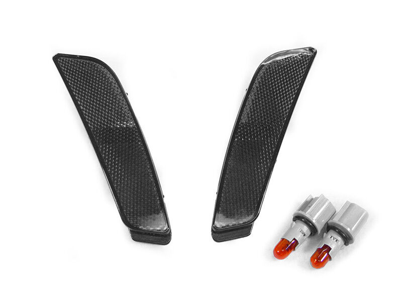 DEPO Smoke Front Bumper Side Marker Lights For 2003-2007 Cadillac CTS & CTS-V