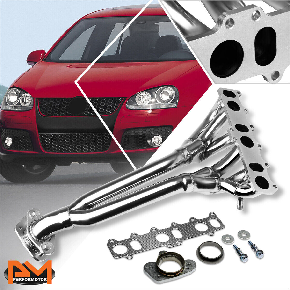 For 99-05 VW Jetta/Golf/GTI Mk4 Stainless Steel 6-2-1 Exhaust Header Manifold