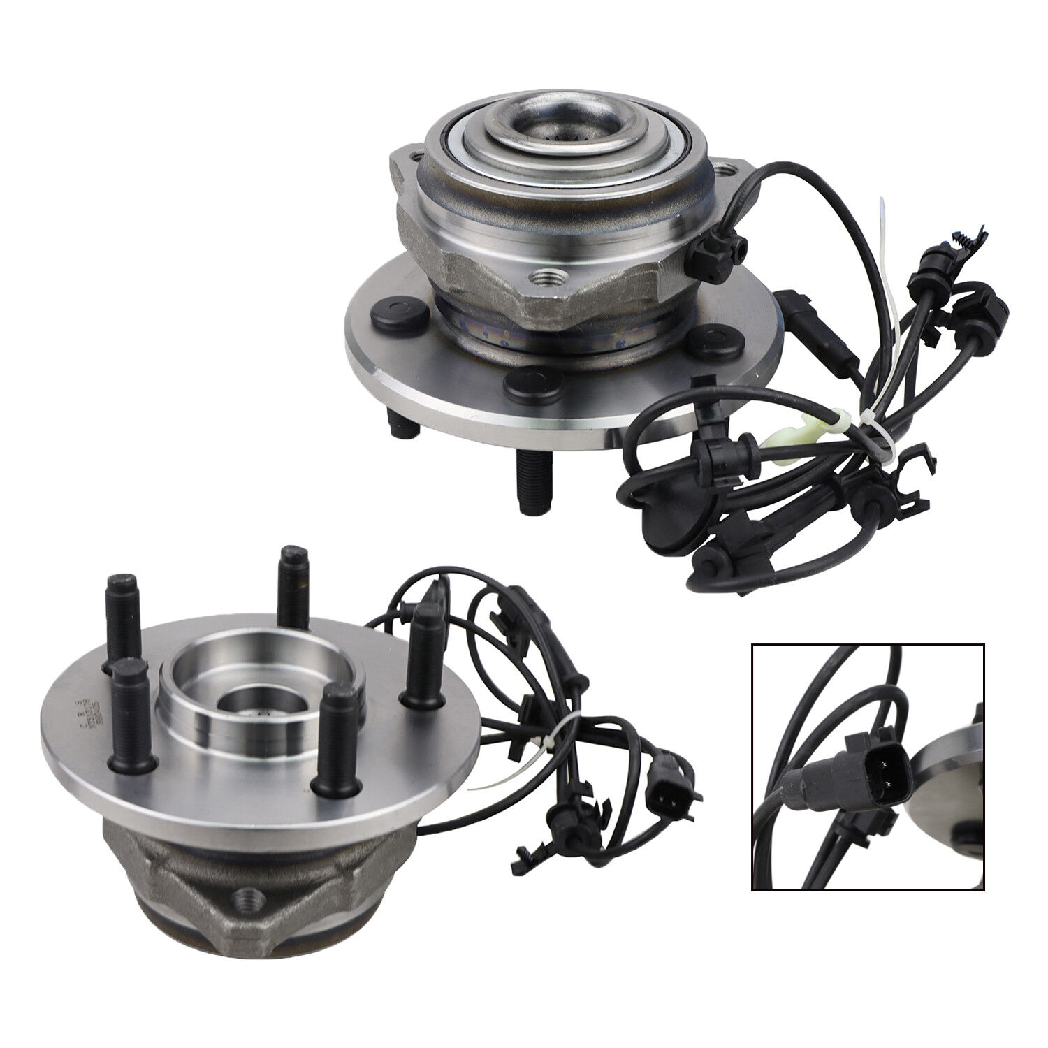 Pair of 2Front Wheel Hub Bearing Assembly for 02-07Jeep Liberty with ABS RWD 4WD