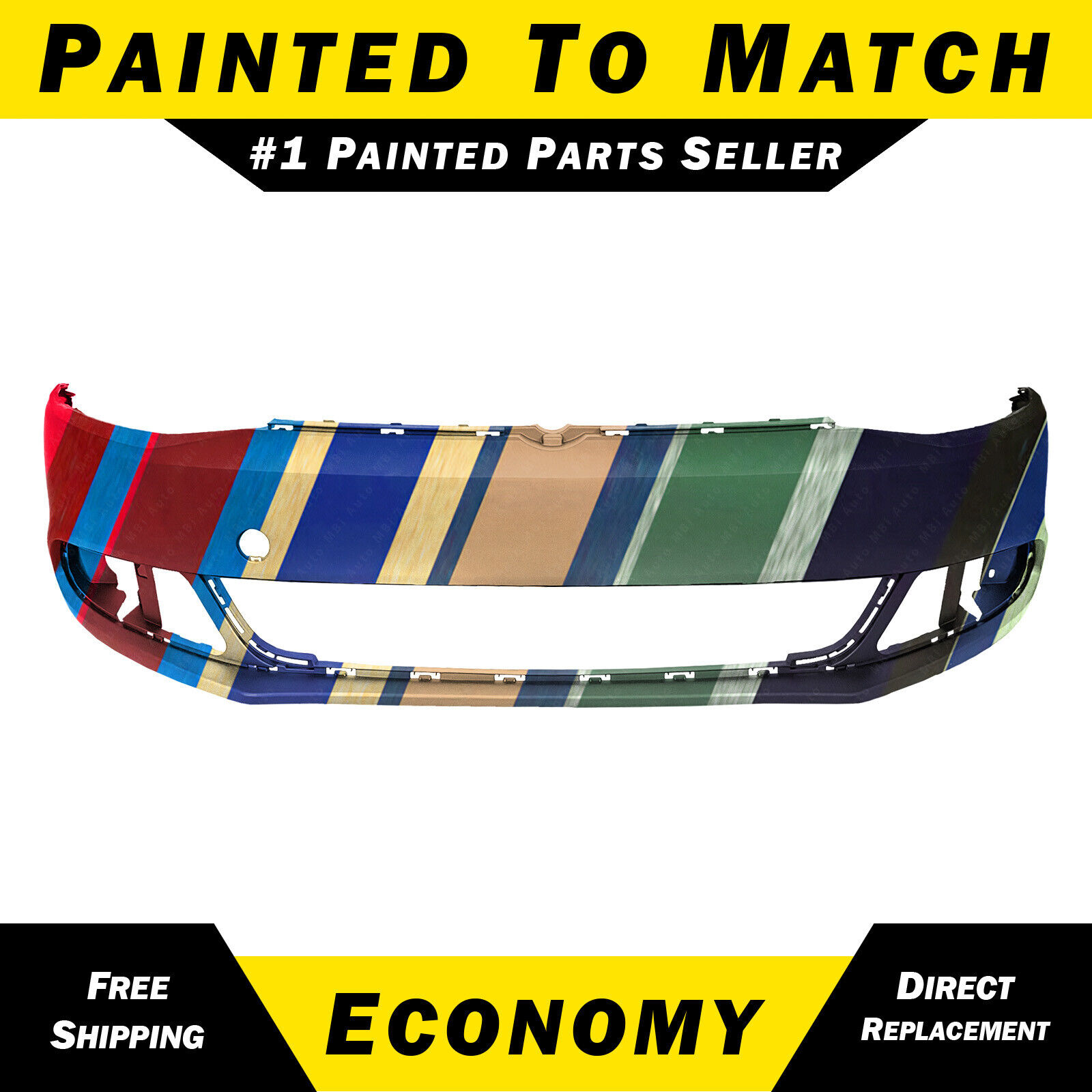 NEW Painted to Match Front Bumper Cover for 2011-2014 Volkswagen VW Jetta 11-14