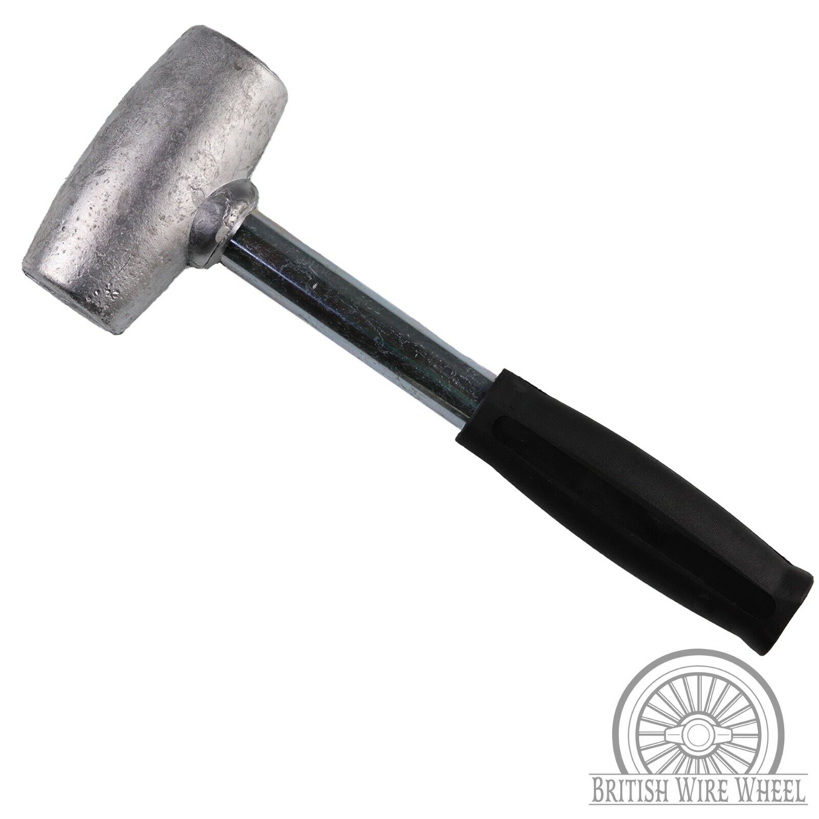 4lb Lead Hammer for Knock Off Spinner Caps on Lowrider Wire Wheels, Non-Marring