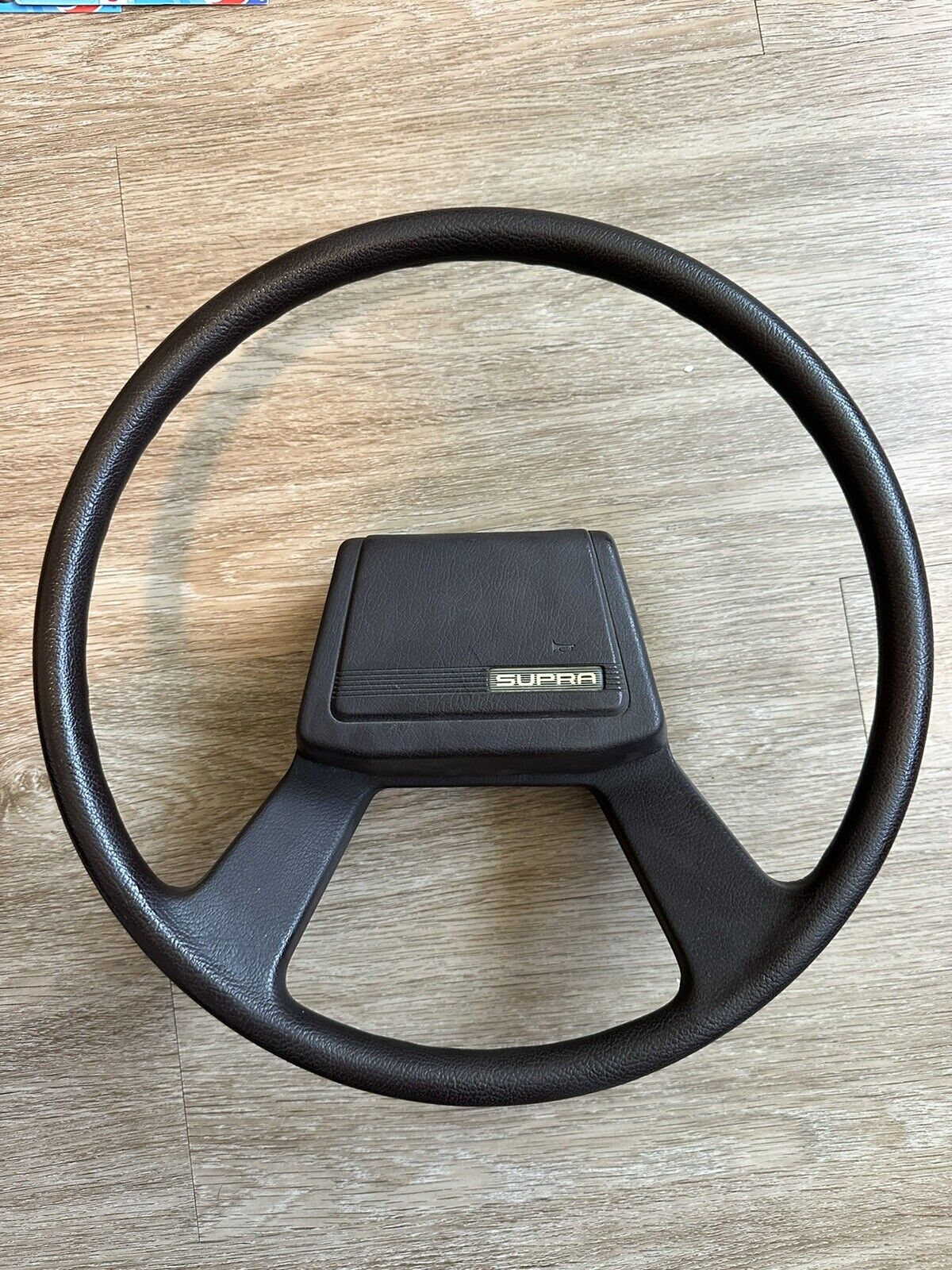 1986 MKII Toyota Celica Supra Burgundy Steering Wheel