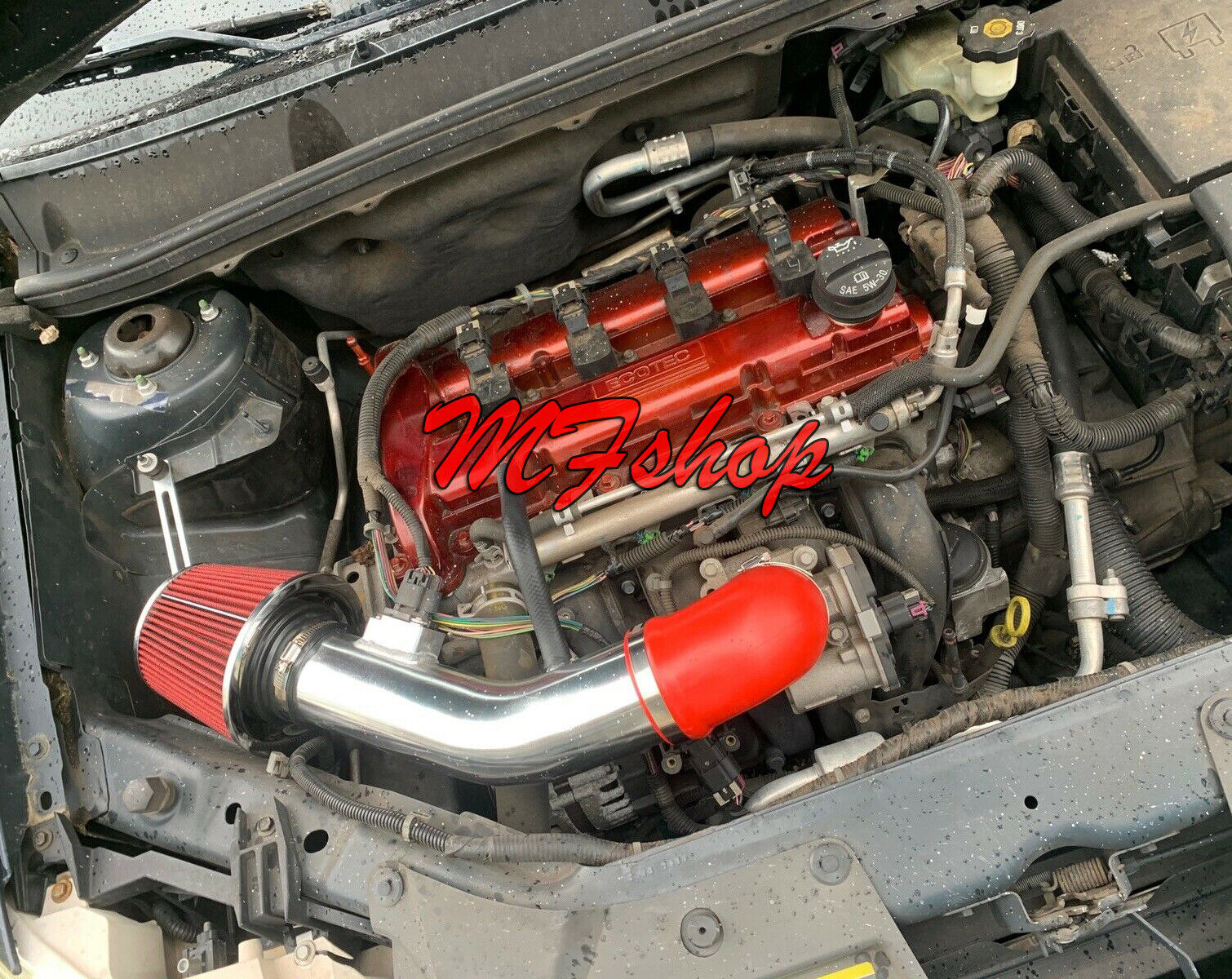 Red For 2005-2010 Chevy Cobalt LS LT LTZ 2.2L L4 Air Intake System Kit