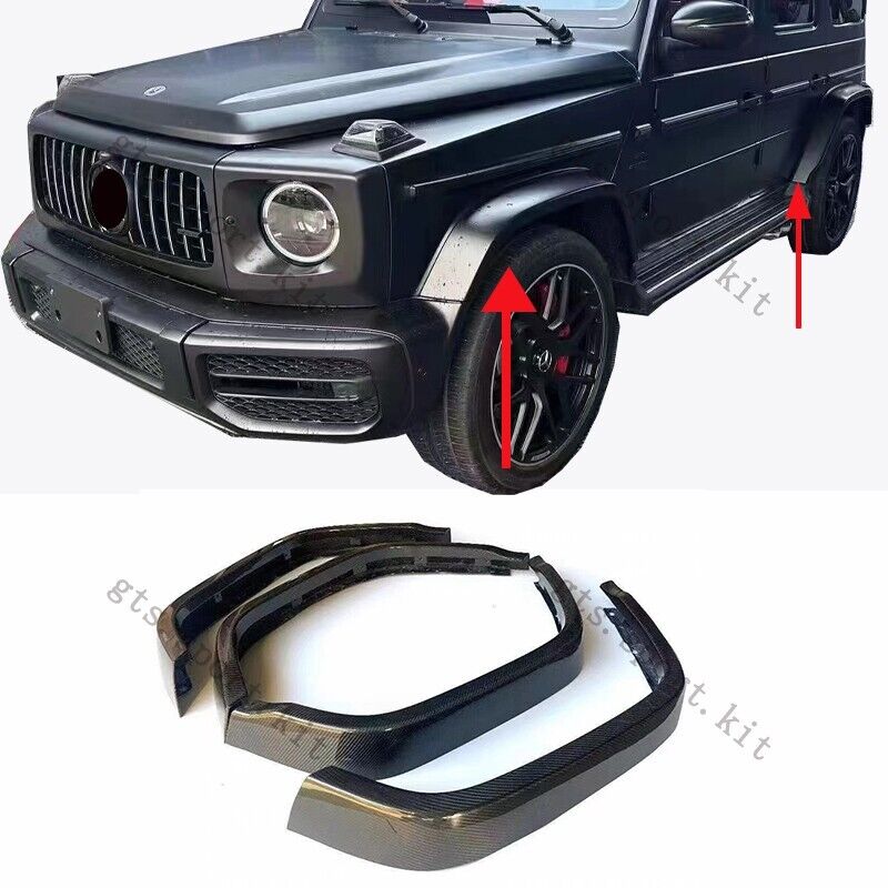 DRY CARBON WIDE FENDER FLARES for MERCEDES BENZ G Class W463A W464 G63 AMG 2018+