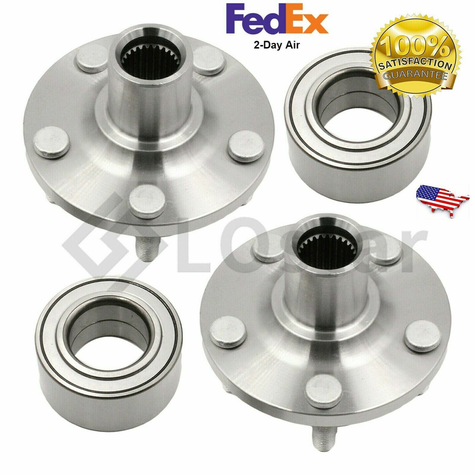 Pair(2) Front Wheel Hub Bearing Assembly For 00-16 Toyota Corolla Matrix Celica