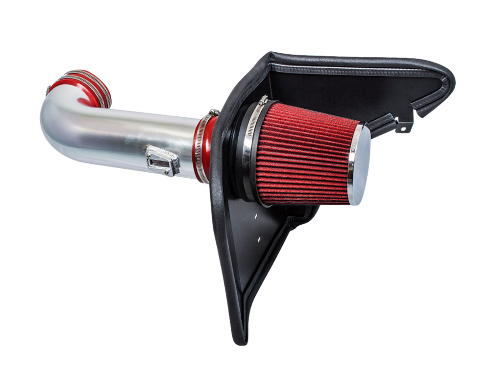 Cold Heat Shield Air Intake + RED Filter for 10-15 Camaro SS 6.2L V8