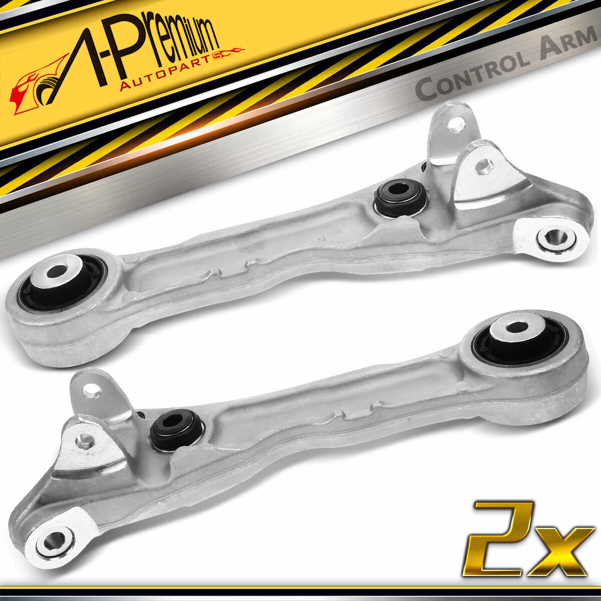 Front Lower Left & Right Rearward Control Arms for Jaguar S-Type XF XJ8 XJR XKR