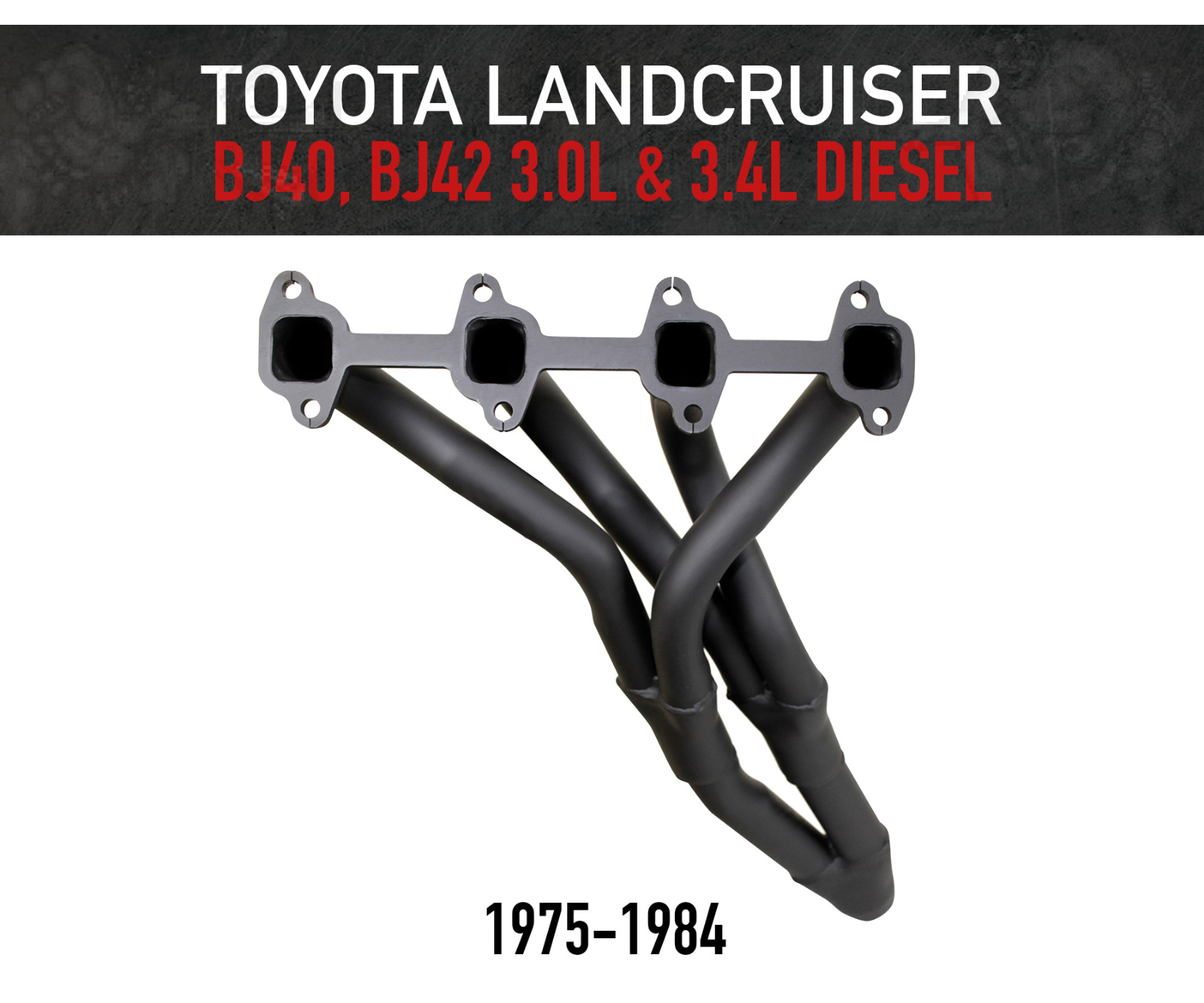 Headers / Extractors for Toyota Landcruiser BJ40 and BJ42 with 3.0L or 3.4L