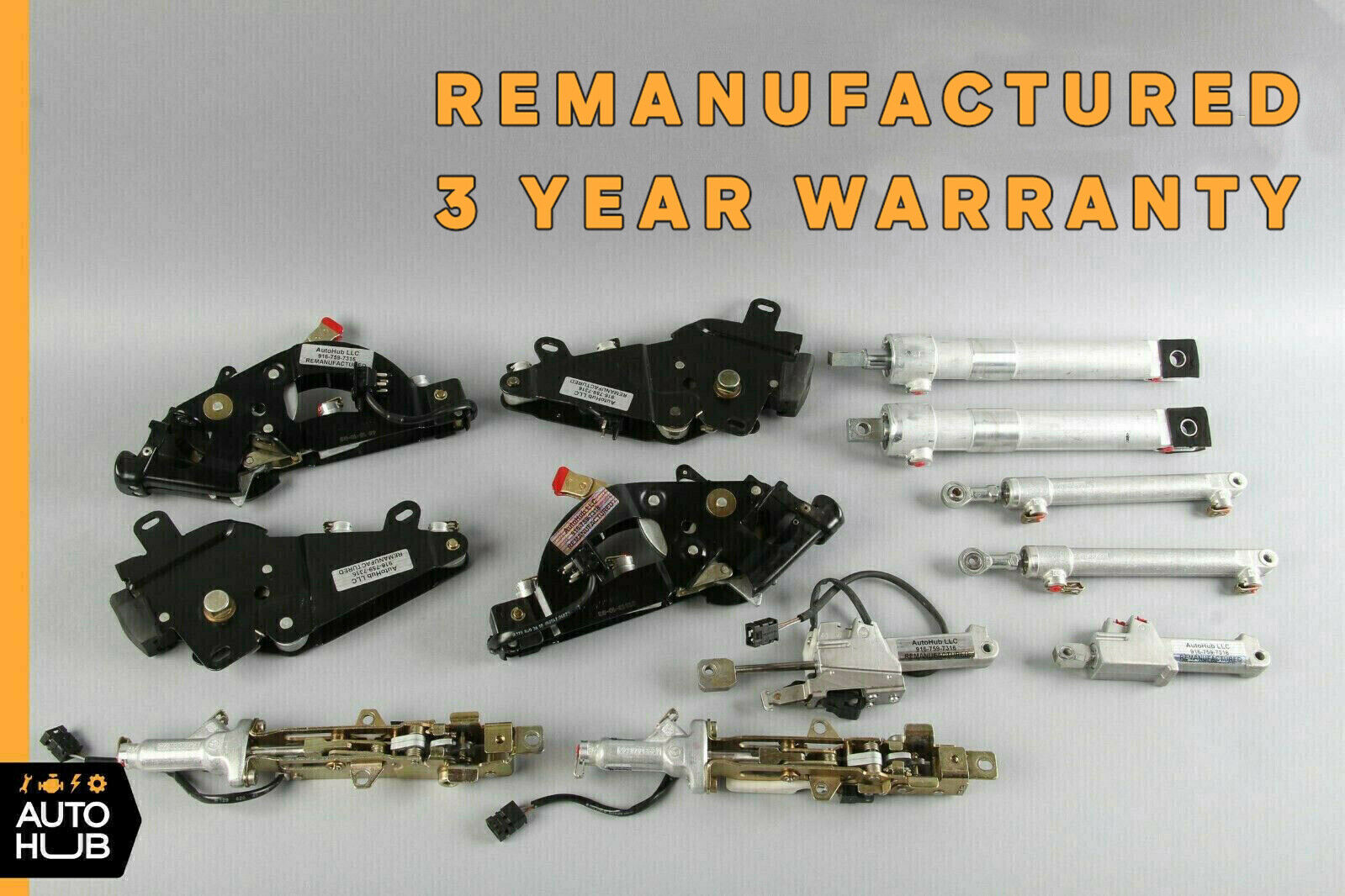 Mercedes R129 300SL SL500 Top Hydraulic Roof Cylinders Set Remanufactured