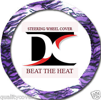 CUTE PURPLE TIGER STEERING WHEEL COVER SOFT&SMOOTH
