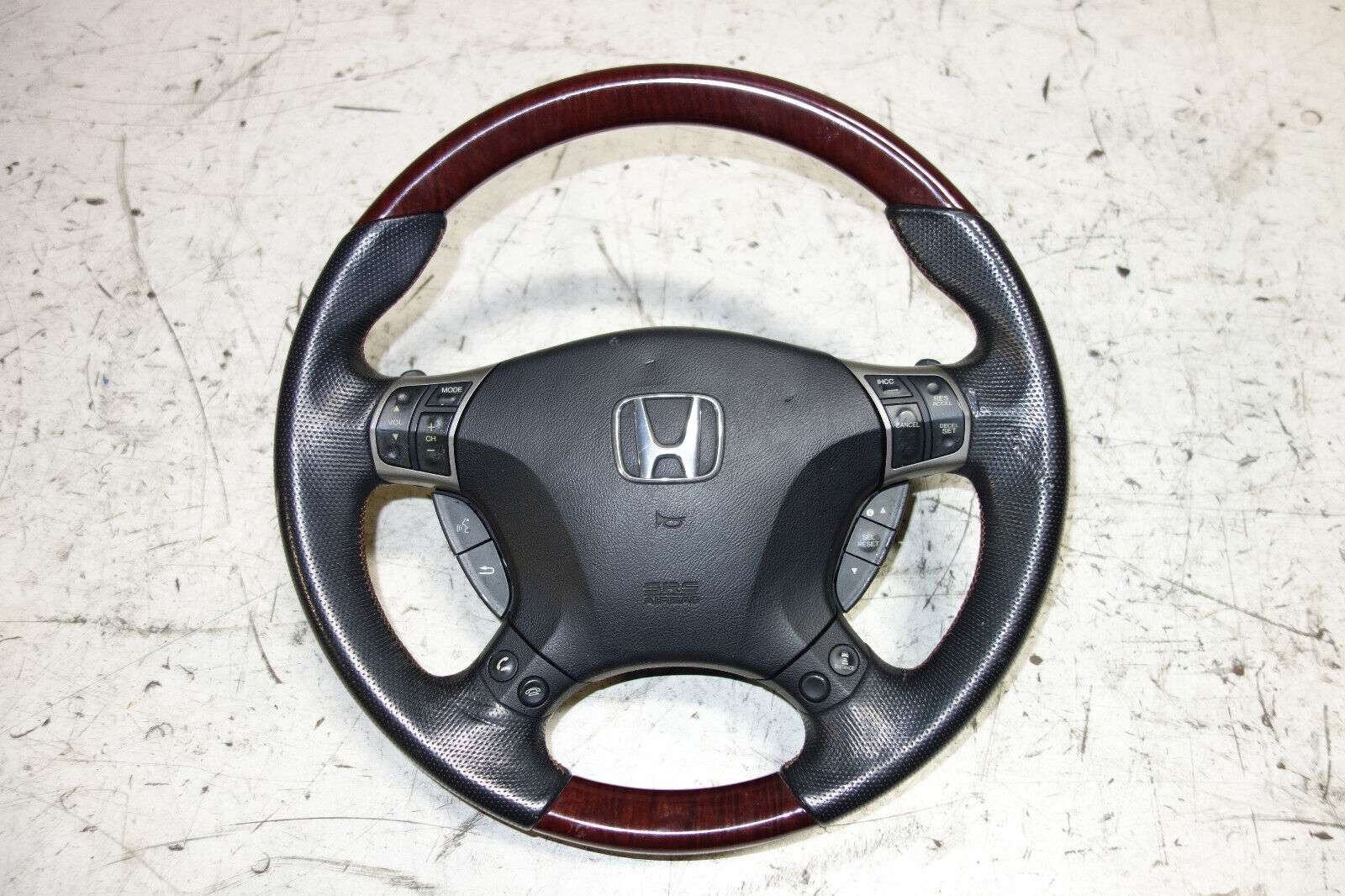 JDM Acura RL Wood Steering Wheel Hub Assembly 2005-2008 Honda Legend KB1