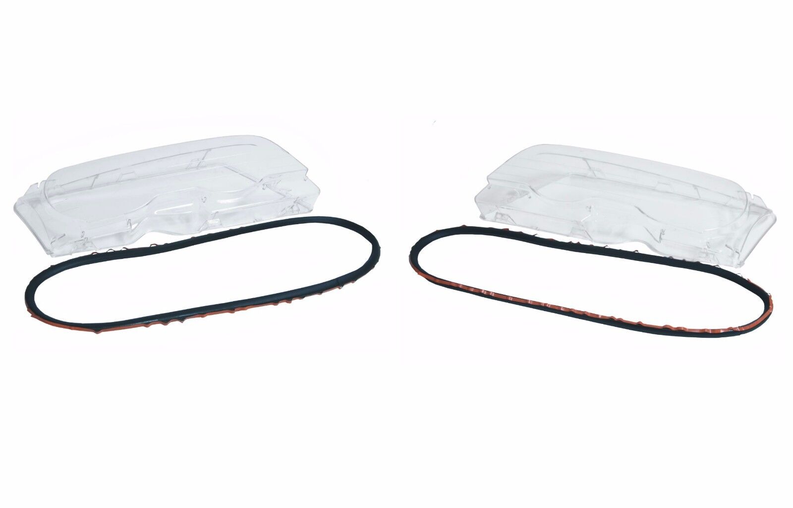 Headlight Lens (Plastic) Set + Gaskets L+R for BMW M3 323Ci 325Ci 328Ci 330Ci