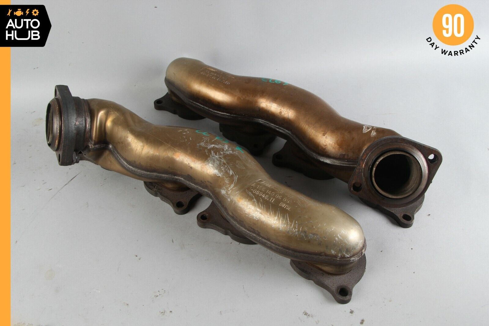 07-11 Mercedes W216 CL63 S63 AMG Exhaust Manifold Right and Left Set Of 2 OEM