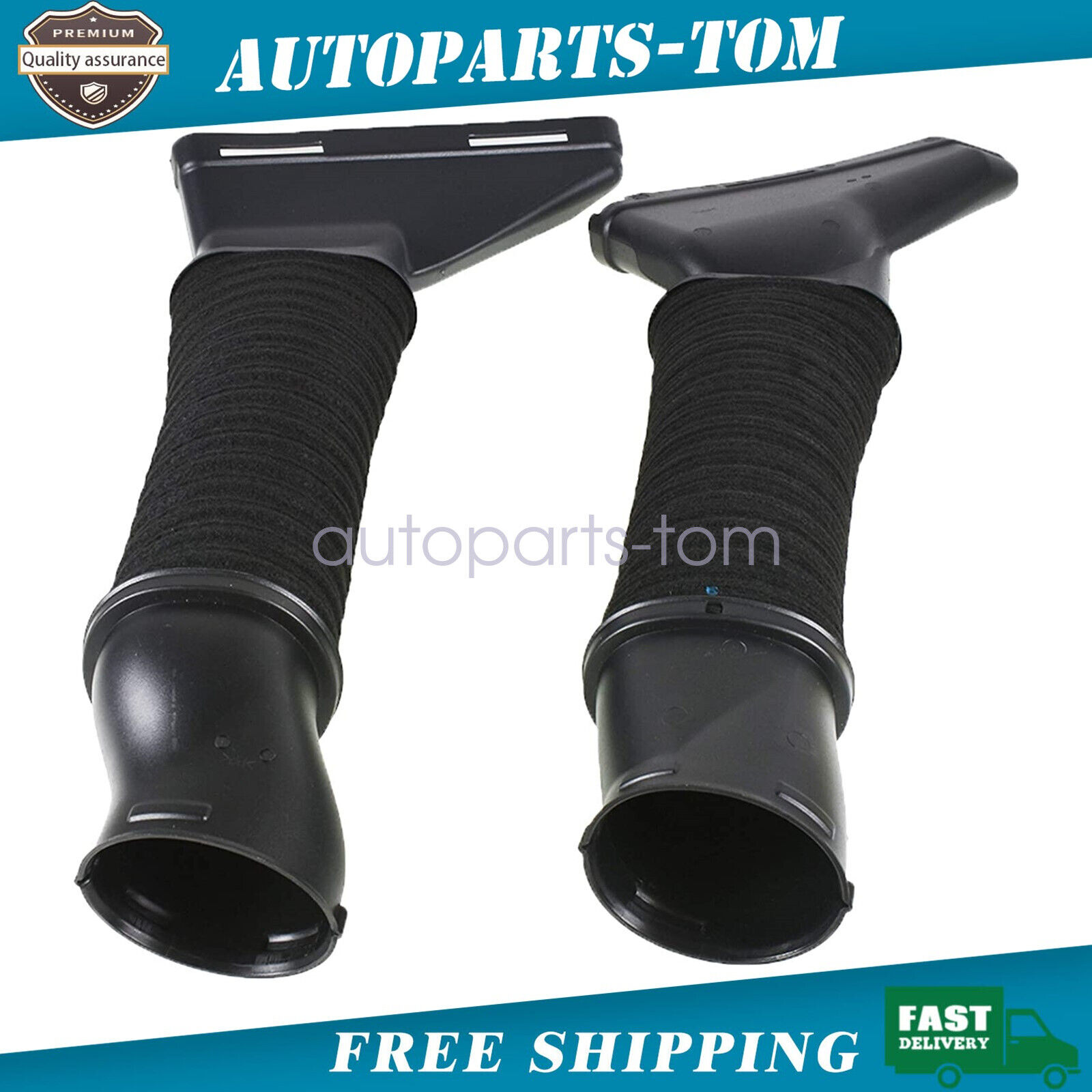 Left & Right Air Intake Hose Fit for 14-17 Mercedes-Benz S550 S63 AMG 4.6L 5.5L