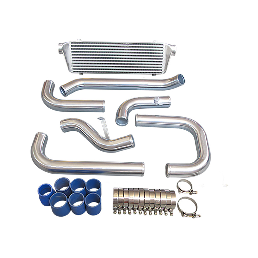 CXRacing FMIC Intercooler Kit For 88-00 Civic Integra D Series B Series Blue 