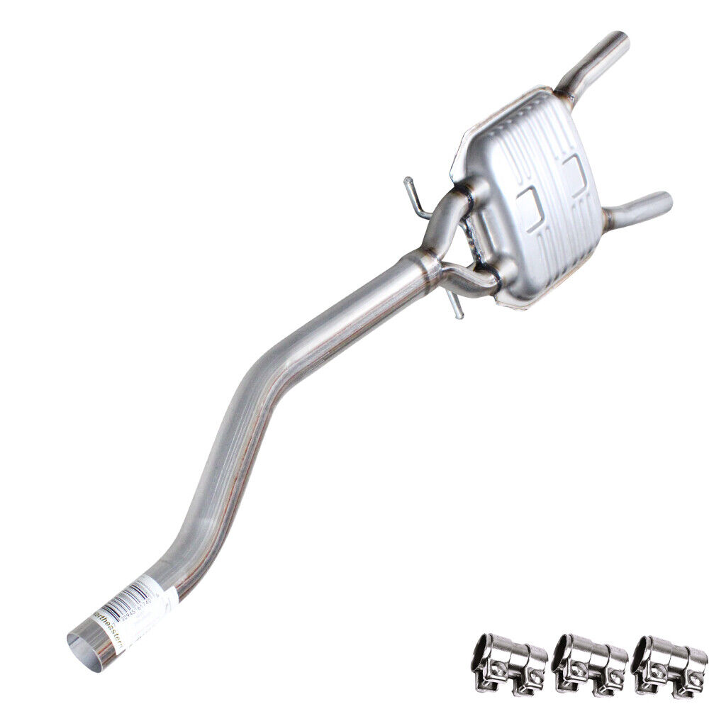 Stainless Steel Exhaust Resonator Pipe fits: 2005 - 2009 Audi A4 Quattro 2.0L