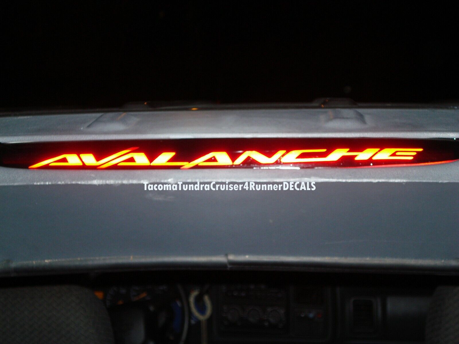 FITS Chevy Avalanche 3rd Brake Light Decal 2002 2003