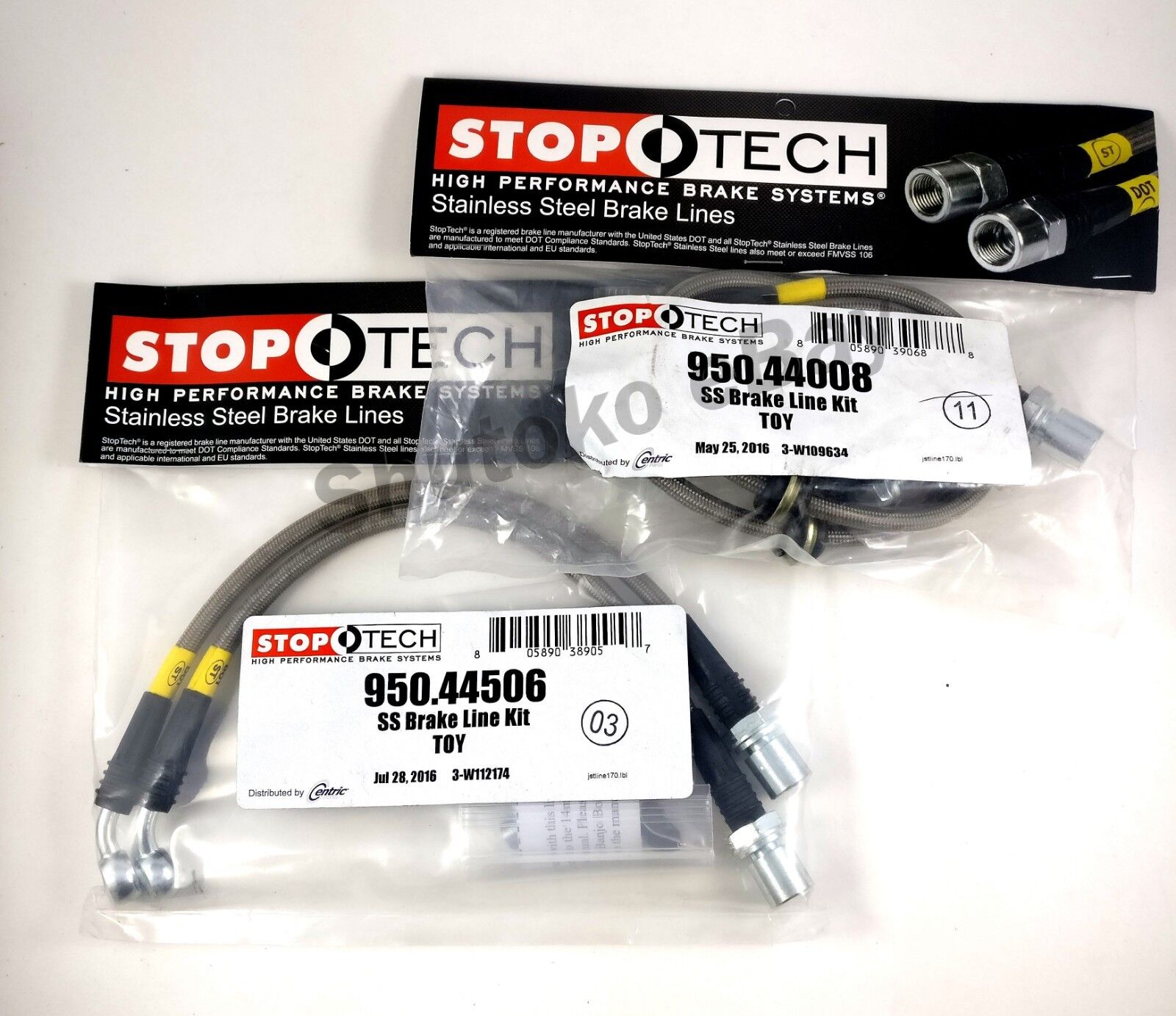 STOPTECH STAINLESS STEEL FRONT + REAR BRAKE LINES FOR 93-98 TOYOTA SUPRA MK4 2JZ